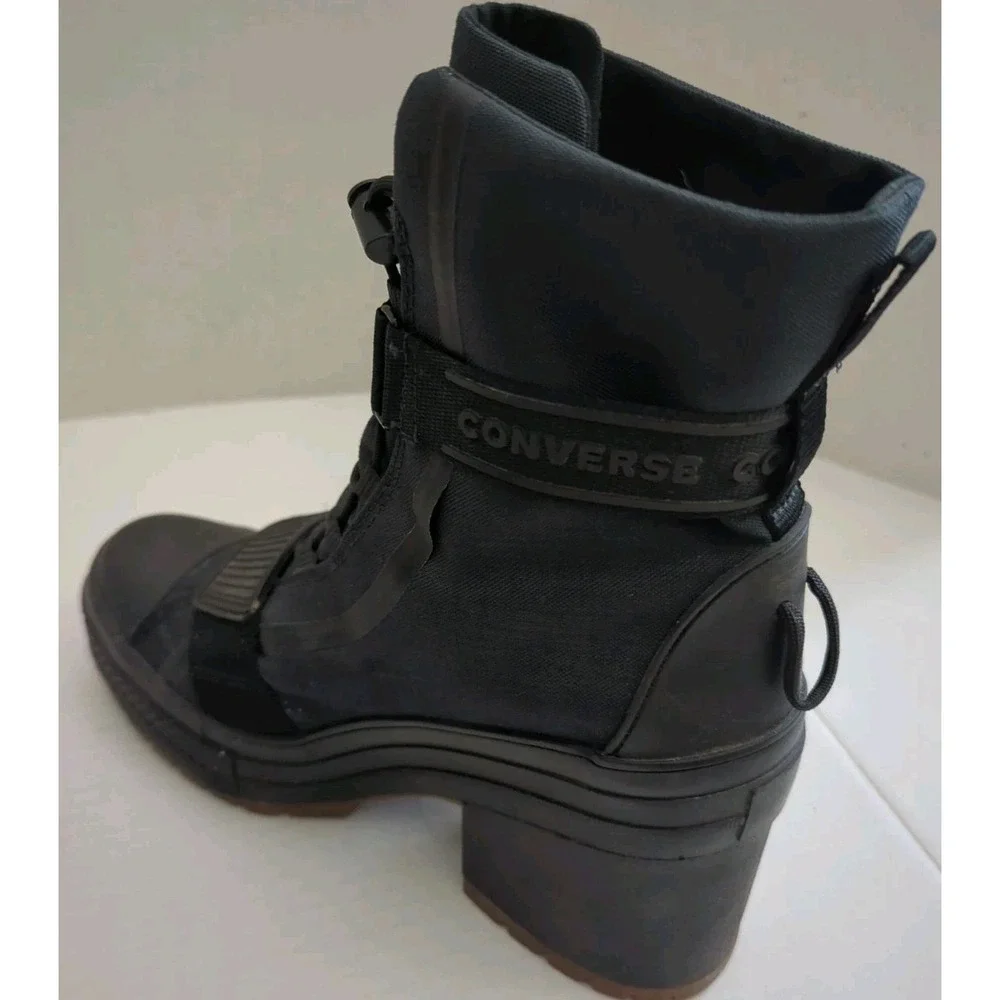 Converse Black Lace Up Boots - Picture 13 of 14